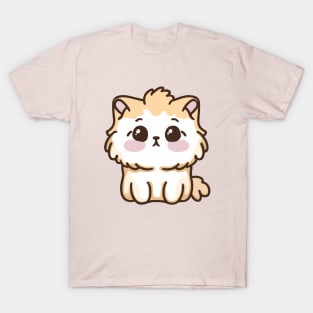 cute kawaii cat valentine gift T-Shirt